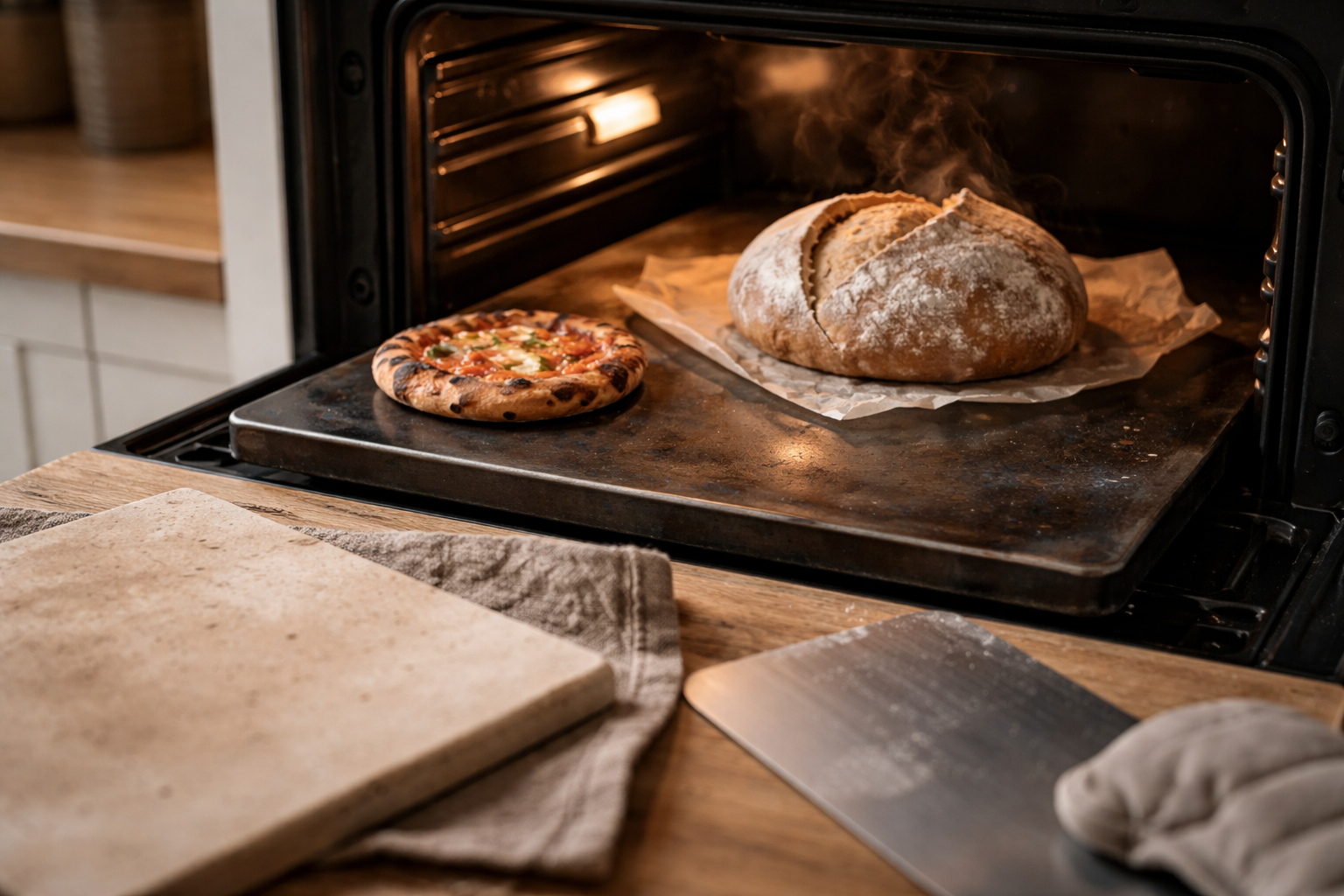 Bleg bund og fladt brød? Sådan vælger du mellem bagestål og bagesten