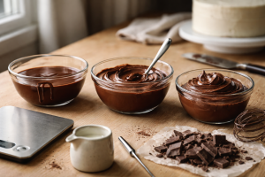 Ganache uden panik: De 3 ratioer jeg altid falder tilbage på (drip, fyld og pisket frosting)