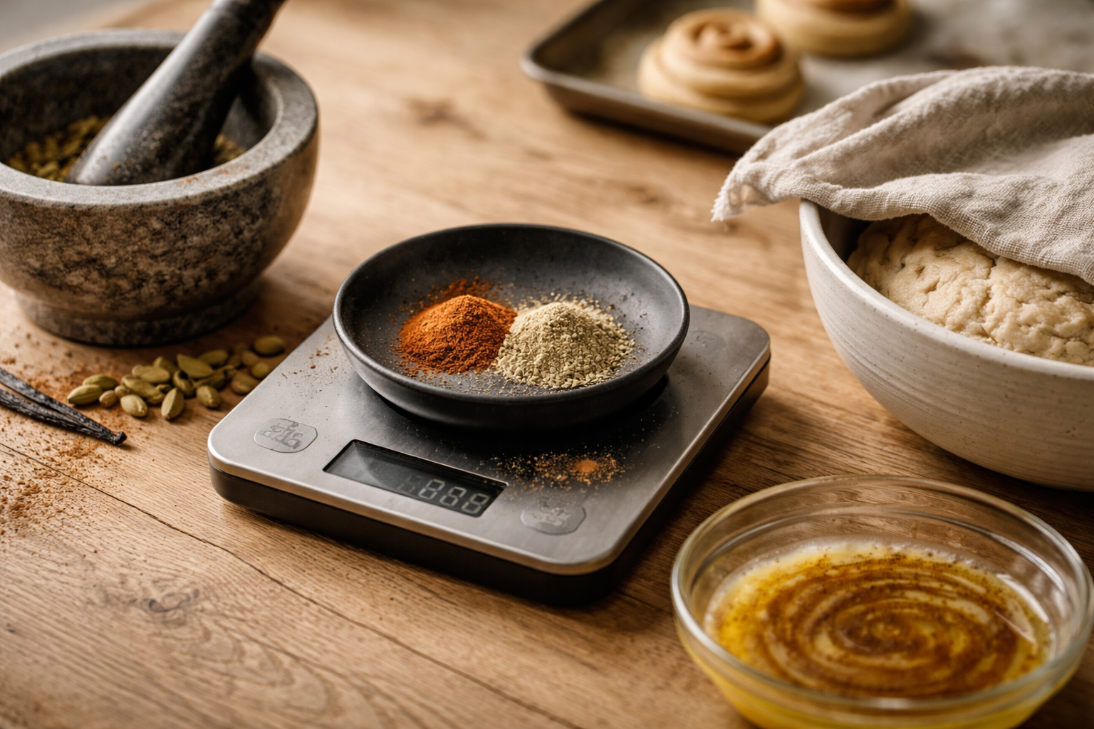 Krydderier i bagværk uden bitterhed: sådan doserer du friskt og tørret