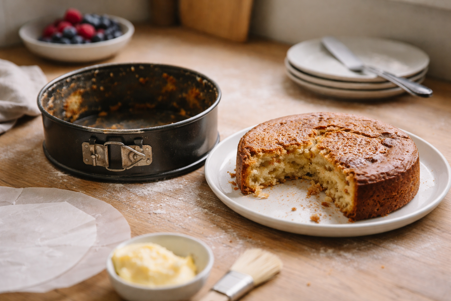 Når kagen nægter at slippe formen: min stille, sikre plan