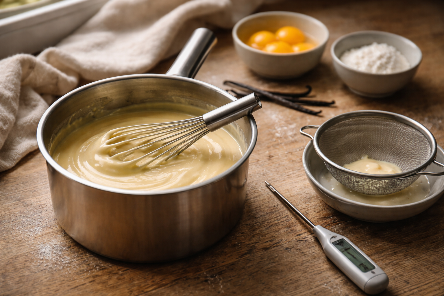 Vaniljecreme uden drama: min sikre metode mod klumper, skind og tynd konsistens