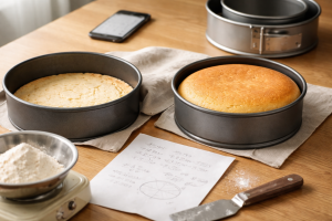 Er din kage også flad i den forkerte form?