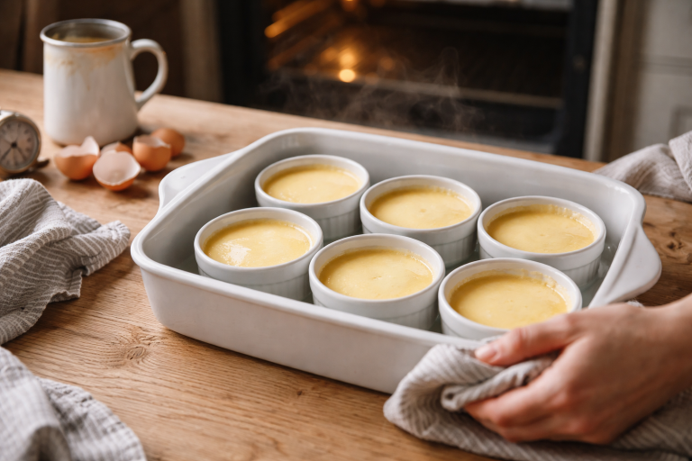 Når crème brûlée står stille