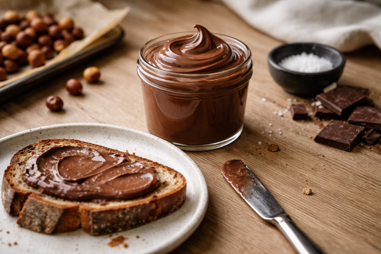 Hjemmelavet nutella: chokolade-hasselnøddecreme med styr på konsistens, sødme og opbevaring